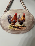 Weathered Rooster Plaque