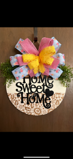 16 inch Cream Lace HOME SWEET HOME