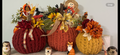 Hand-crocheted pumpkin set